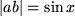 math formula